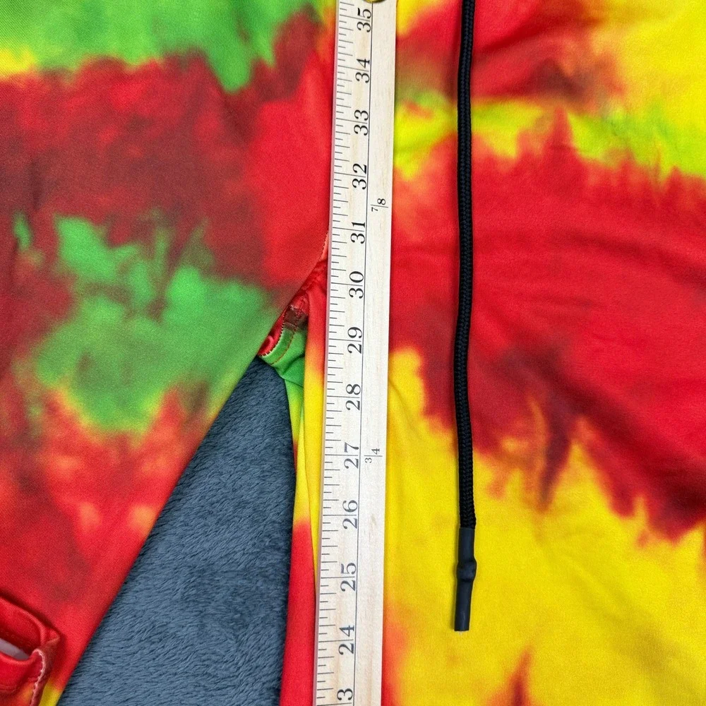 GUESS x J Balvin‎ Tie Dye Jogger Pants Size M Lightning Bolt Track Streetwear - Picture 10 of 14